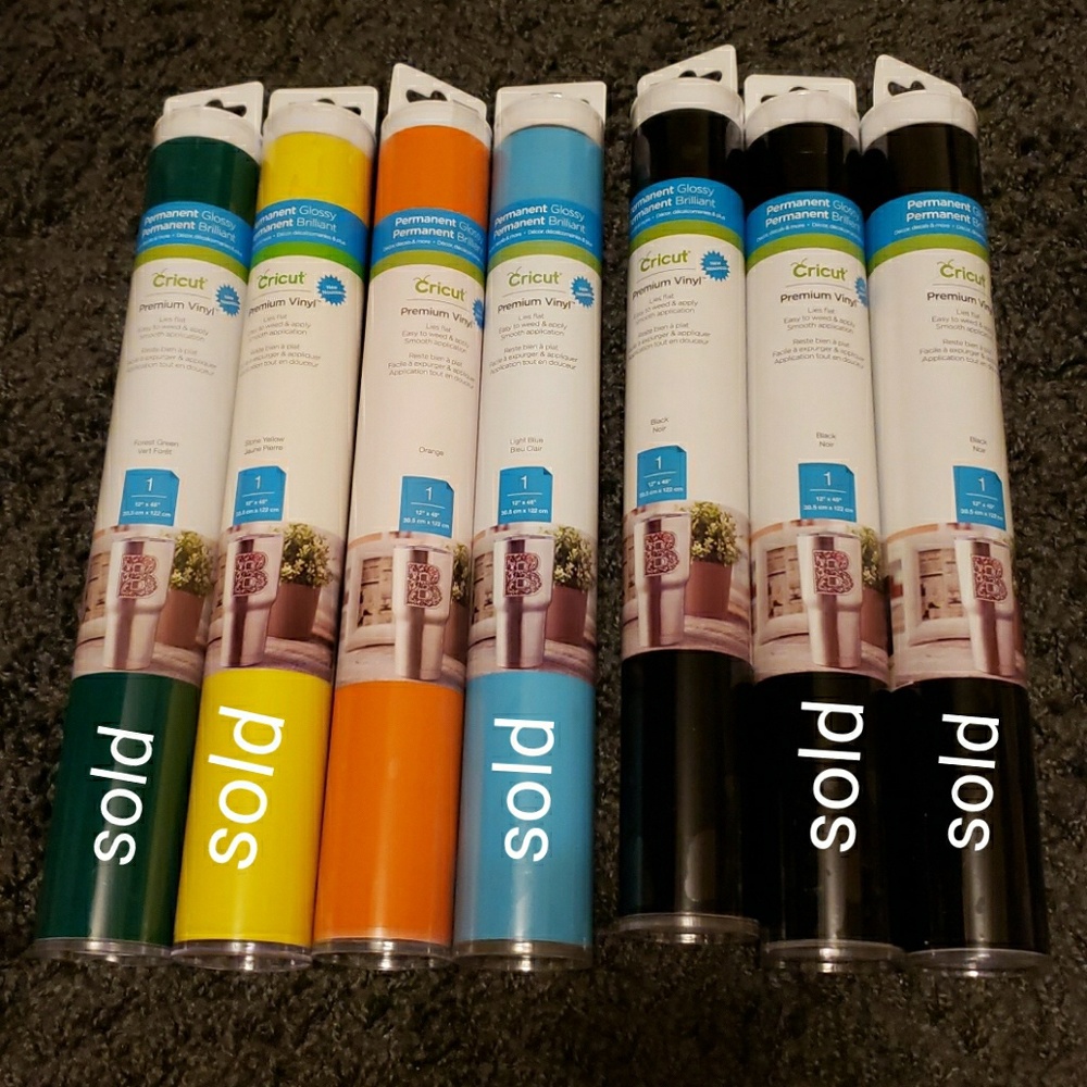 NWT Cricut vinyl rolls